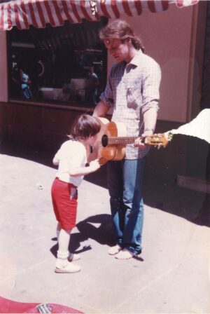 kind in gitarre