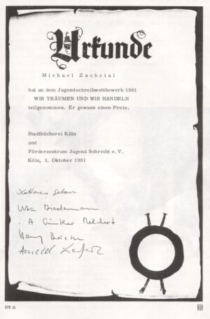 Urkunde Koeln 10-81