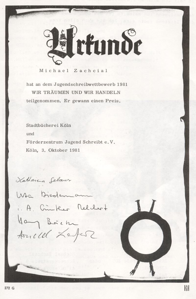 Urkunde Köln 10-81